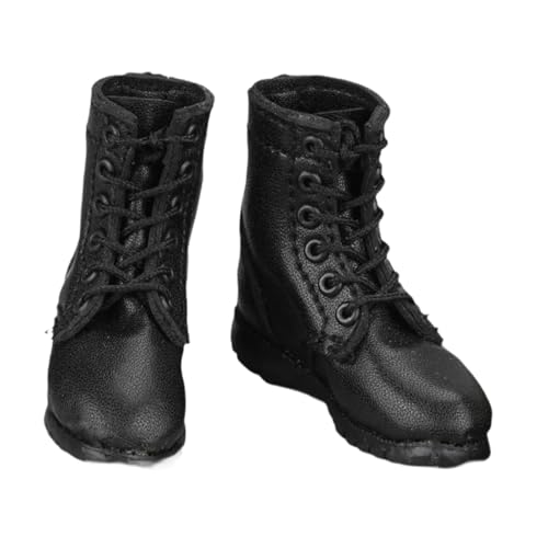 Dickly 1/6 Stiefeletten-Miniaturfigurenkostüm, lässiges Puppen-Anziehaccessoire, Arbeitsstiefel mit Schnürung für 12''-Actionfigur von Dickly