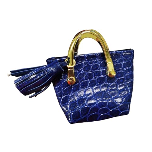 Dickly 1/6 weibliche Handtasche Puppe Zubehör PU vorgeben Spielzeug 12" Frauen Soldat Mode Tasche, Blau von Dickly