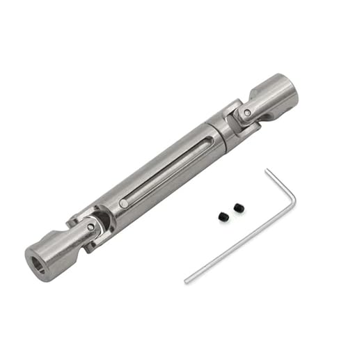 Dickly 1:12 RC Auto Antriebswelle Metall Antriebswelle mit Schrauben RC Universal Antriebswelle für MN78 Hobby Modell ACCS Ersatzteile Liefert, Silber von Dickly