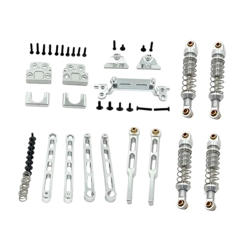 Dickly 1:12 RC Auto Ersatzteile Kit Stoßdämpfer Halterungen mit Schrauben Vorne Hinten Stoßdämpfer für MN82Pro LC79 MN82T DIY Teile, Silber Dickly 1:12 RC Auto Ersatzteile Kit Stoßdämpfer Halterungen mit Schrauben Vorne Hinten Stoßdämpfer für MN82Pro LC79 MN82T DIY Teile, Silber von Dickly