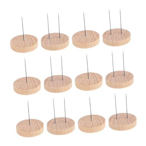 Dickly 12 -pcs Häkelpuppen Display Ständer Unterstützung Halterung Holzbasis für die Filzung von Tierpuppen von Dickly