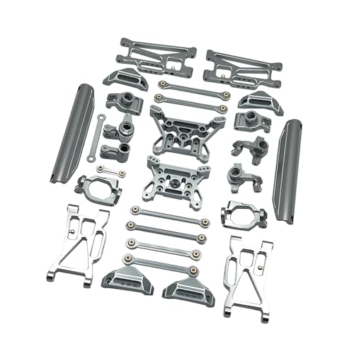 Dickly 15x RC Autoteil-Ersatzkits ersetzt modifiziertes Nachrüstzubehör für 10208 Crawler RC Hobby Car Maßstab 1/10, GRAU von Dickly