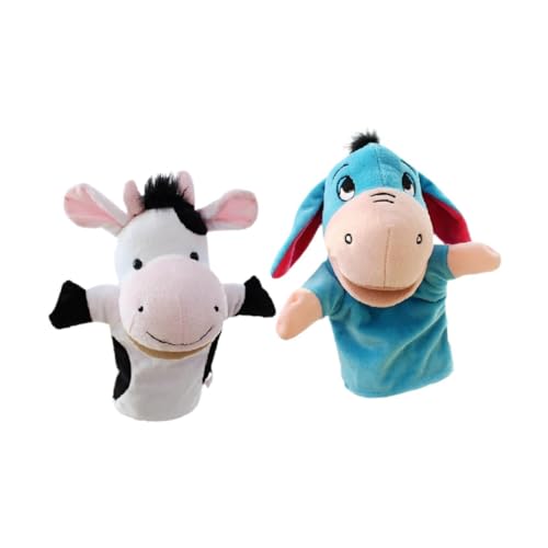 Dickly 2PCS Kids Hand Puppet Educational Puppen Tierplüschspielzeug so tun, als würde sie für Partyvorräte Spielen von Dickly