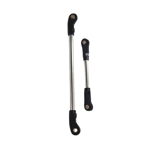 Dickly 2pcs 1/10 Lenkung Servo -Link -Linkverbindungen Einstellbare Teile DIY Stall Sturdy Pull Rod Aluminium Legierung für 104026 104010 RC -Auto, Schwarz von Dickly