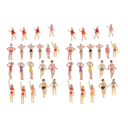 Dickly 40 Figuren 1:50 Strand Modell Set für Diorama von Dickly