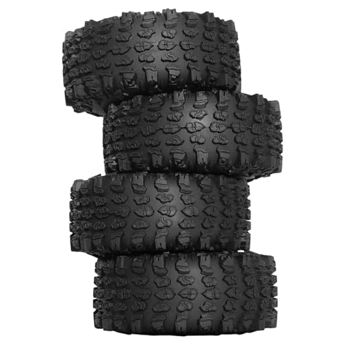 Dickly 4PCS RC -Auto Reifen Modellzubehör Leichtes Ersatz Crawler Car Tyres für axiale 1/10 RC Accessoires Trucks von Dickly