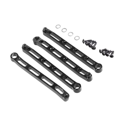 Dickly 4X Metallchassis Befestigungsstange Fernbedienung Fahrzeug Upgrade Änderung Ersatzteile für 1/12 Skala RC Auto Crawler Teile DIY, Schwarz von Dickly