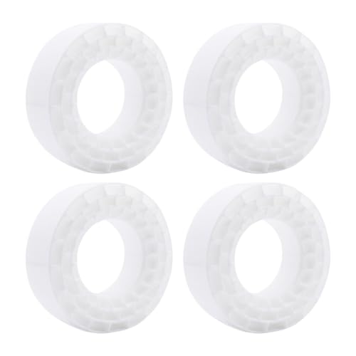 Dickly 4X Reifen Einsätze für 1/10 RC Crawler LKW 1:10 RC Auto Teil Ersatz Rad Reifen Einsätze für Reparatur Outdoor Straße, Weiß Dickly 4X Reifen Einsätze für 1/10 RC Crawler LKW 1:10 RC Auto Teil Ersatz Rad Reifen Einsätze für Reparatur Outdoor Straße, Weiß von Dickly