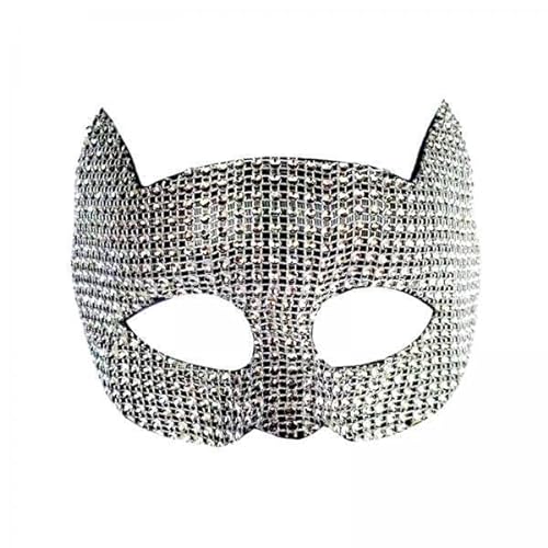 Dickly 4x Katzenmaske, Augenmaske, Cosplay Requisiten, Halbgesichtsmaske, Tiermaske für Maskerade, Karneval, Kostümparty, Bühnenauftritt, Halloween von Dickly