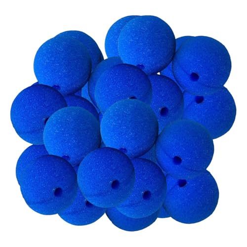 Dickly 50x Clown Nasen Kostüm Kleiderschwamm Balls für Cosplay Party Bühnenshow Halloween, Blau von Dickly