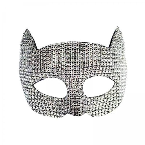 Dickly 5x Katzenmaske, Augenmaske, Cosplay Requisiten, Halbgesichtsmaske, Tiermaske für Maskerade, Karneval, Kostümparty, Bühnenauftritt, Halloween von Dickly