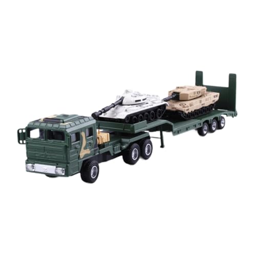 Dickly Abschleppwagen Spielzeugfahrzeug Transporter LKW Spielzeug Bauwagen Spielzeug Pritschenwagen Spielzeug mit Tank für 1/64 von Dickly