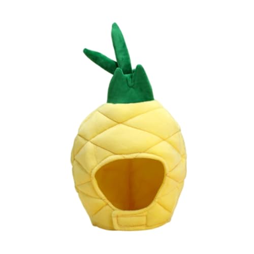 Dickly Ananas Form Plüsch Hut Kopf Abdeckung Obst Kappe für Maskerade Geburtstag Nachtclub von Dickly