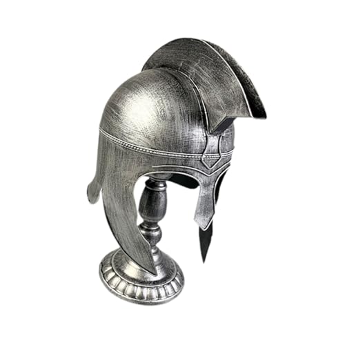 Dickly Antiker Kämpferhelm, Historisches Accessoire für Maskeraden Und Feierlichkeiten, SILBER von Dickly