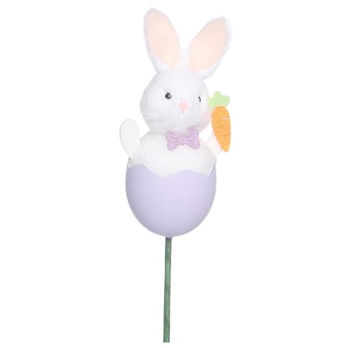 Dickly Bunny Doll Pick DIY Bouquet Zubehör Freund Geschenke Dekorative Puppe Spielzeug Party Supplies Ostern Dekoration, Lila von Dickly