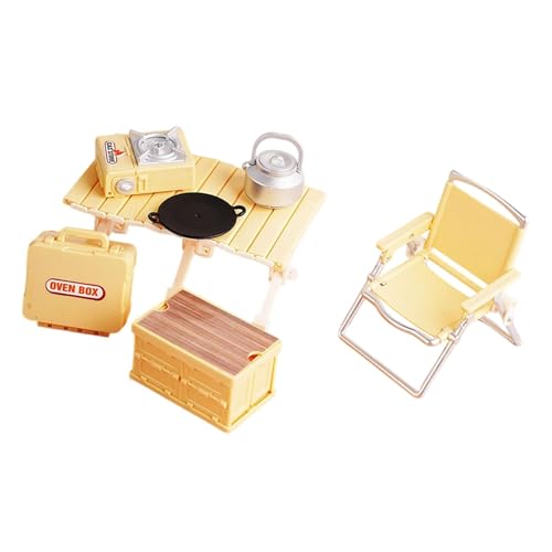Dickly Campingspielzeug für, Puppenhaus, Outdoor-Szenen-, Rollenspielset, Outdoor-Spielzeug, Rollenspiel für Kleinkinder ab 3 Jahren, 4, 5, 6, Gelb Dickly Campingspielzeug für, Puppenhaus, Outdoor-Szenen-, Rollenspielset, Outdoor-Spielzeug, Rollenspiel für Kleinkinder ab 3 Jahren, 4, 5, 6, Gelb von Dickly