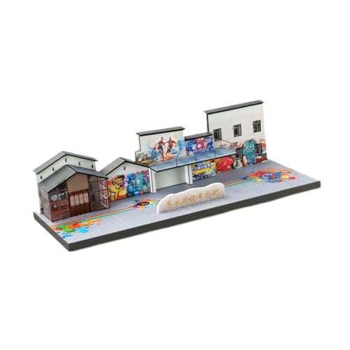 Dickly DIY 1/64 Graffiti Walking Street Geschenk Sammlung Ornament Landschaft Zubehör für Micro Landschaft Sand Tabelle von Dickly