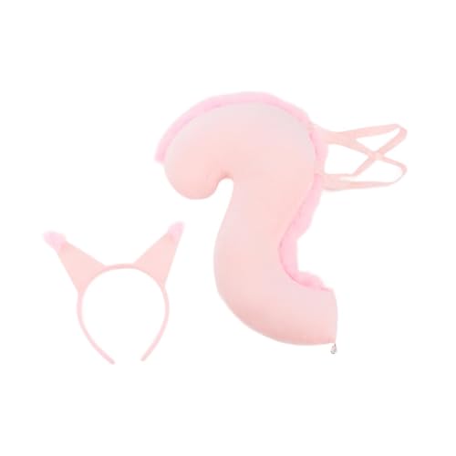 Dickly Eichhörnchen Ohren und Schwanz Set Cosplay Kinder Mädchen Stirnband für Abschlussball Party Karneval, Rosa Dickly Eichhörnchen Ohren und Schwanz Set Cosplay Kinder Mädchen Stirnband für Abschlussball Party Karneval, Rosa von Dickly