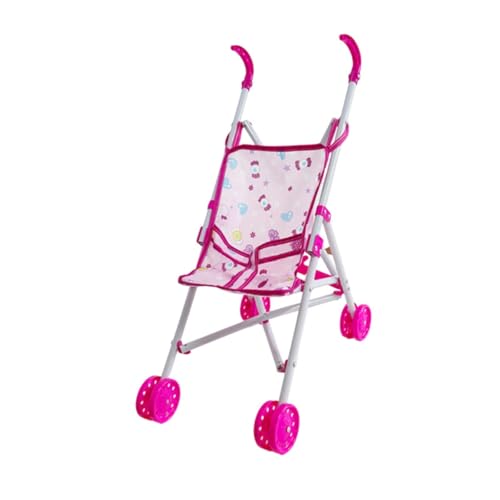 Dickly Faltbarer Babypuppen -Kinderwagen tun Play Kids Doll Accessoires Push Pram Push Cart Spielzeug, Style C von Dickly