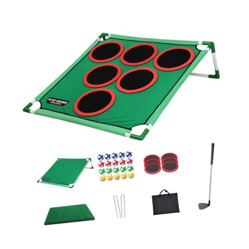 Dickly Golf Pong Set für Kinder mit Golfbällen und tragbarer Tasche für Gartenaktivitäten, Einzelregal von Dickly