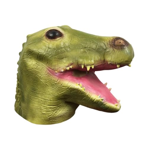 Dickly Halloween-Alligator-Maske, lustige Gesichtsmaske für Maskerade, Cosplay, Party-Requisiten von Dickly