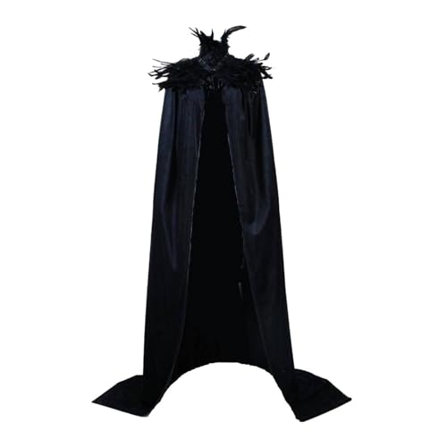 Dickly Halloween Umhang Hexenkostüm Flanell Robe für Cosplay Maskerade Hochzeit Braut von Dickly