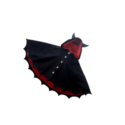 Dickly Halloween Umhang Zauberer Mittelalterlicher Schal Kapuzenoutfit Cape Umhang für Kinder Erwachsene, 3XL von Dickly