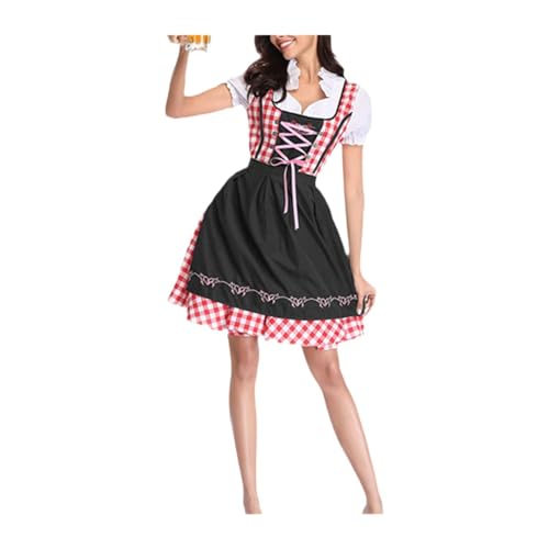 Dickly Halloweenkleid Kurzes Kleid Trendy Sommerkleid Traditionell für, Schwarz, XL von Dickly