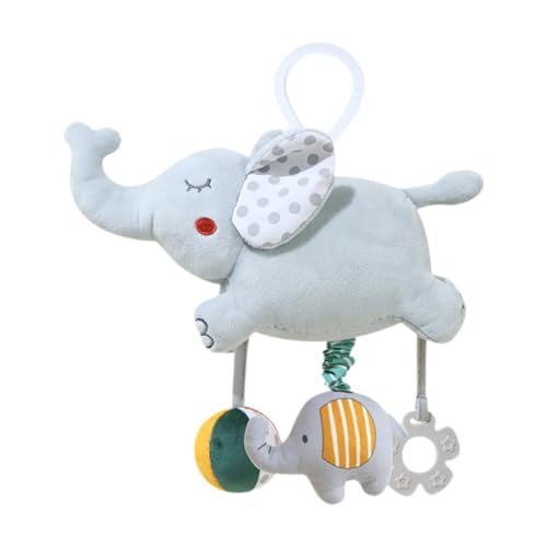 Dickly Hanging Toy Plüsch Tier Kinderspielzeug Sitzspielzeug für Neugeborene, Elefant von Dickly