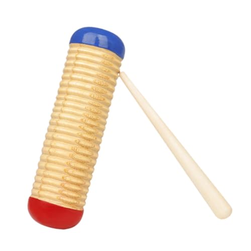 Dickly Holz Guillo Percussion Guiro Musical Training Tool, tragbares Guiro Shaker Hand -Percussion -Instrument für Aktivitäts Heim von Dickly