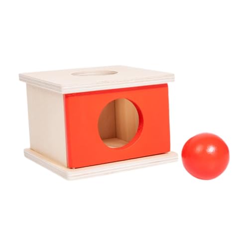 Dickly Holzobjekt Beständigkeit Box Holzform Matching Box Frühes Lernen für Kinder, Rot von Dickly