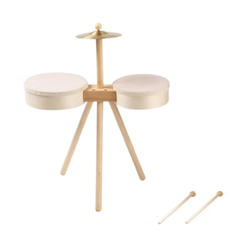 Dickly Kindertrommel, pädagogisches Schlagspielzeug, Geburtstagsgeschenke für die Musikpraxis im Vorschulalter, sensorisches Spielzeug aus Holz, Ohne Pedaltrommel Dickly Kindertrommel, pädagogisches Schlagspielzeug, Geburtstagsgeschenke für die Musikpraxis im Vorschulalter, sensorisches Spielzeug aus Holz, Ohne Pedaltrommel von Dickly