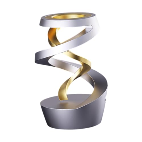 Dickly Kinetisches Schreibtischspielzeug, entspannendes Spielzeug, auf dem Schreibtisch hängendes Gyroskop, Ornament, Schreibtisch-Zappelspielzeug für Büro, Gold von Dickly