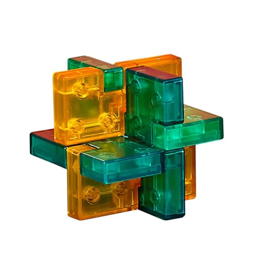 Dickly Knobelspiele, Denksportaufgaben, Entsperrungssperre, 7x7x7cm, Lernspielzeug, IQ-Puzzles für Teenager, Kinder, Jungen und Mädchen, Stil E von Dickly