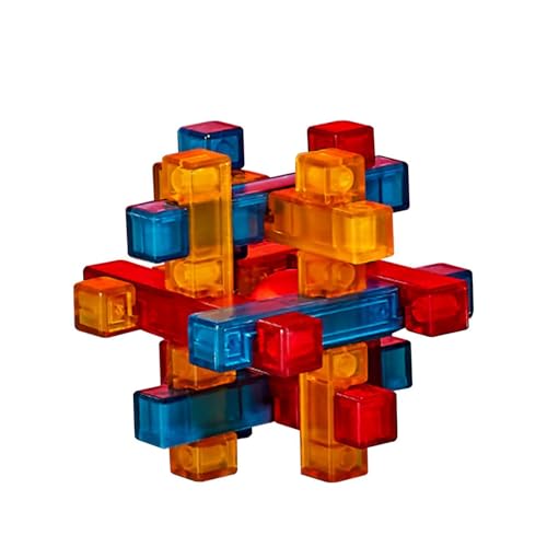 Dickly Knobelspiele, Denksportaufgaben, Entsperrungssperre, 7x7x7cm, Lernspielzeug, IQ-Puzzles für Teenager, Kinder, Jungen und Mädchen, Stil F von Dickly