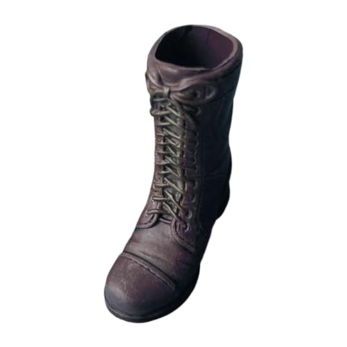 Dickly Kurze Stiefel im Maßstab 1:6, Arbeitsstiefel, stylische Stiefel mit niedrigem Absatz, Miniatur-Figurenkostüm für 12-Zoll-Männerfiguren, Zubehör von Dickly