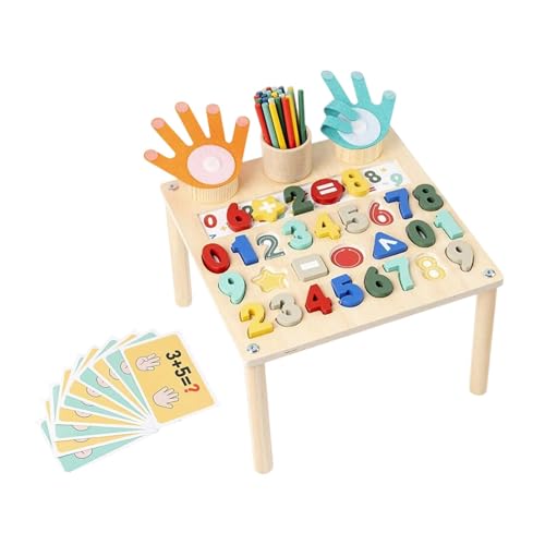 Dickly Mathe-Lernspielzeug, Aktivitätstisch aus, Entwicklung von Kindern, frühes Lernspielzeug, sensorisches Spielzeug für, Mädchen und Jungen, Nummerntafel Dickly Mathe-Lernspielzeug, Aktivitätstisch aus, Entwicklung von Kindern, frühes Lernspielzeug, sensorisches Spielzeug für, Mädchen und Jungen, Nummerntafel von Dickly