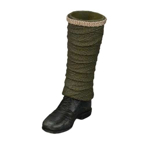 Dickly Miniaturmodell mit Schuhen im Maßstab 1/6, DIY-Ankleidepuppe, 2,6 cm große Stiefel für Herrenfiguren, modische Stiefel für 12-Zoll-Figuren, grünes von Dickly