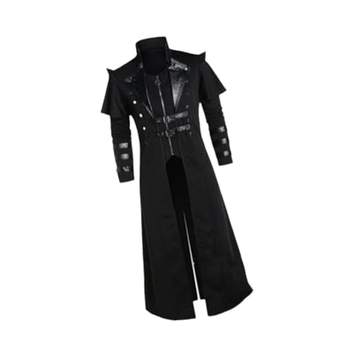 Dickly Mittelalterlicher Schwanzlack Herren Steampunk Tailcoat Kostüm für Partyversorgung Geburtstag, 2xl von Dickly