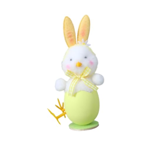 Dickly Ostern Kaninchen Ohr Küken Plüsch Tier Puppe Geburtstag Geschenk Home Decor Entzückende Plüsch, Weiß Grün von Dickly