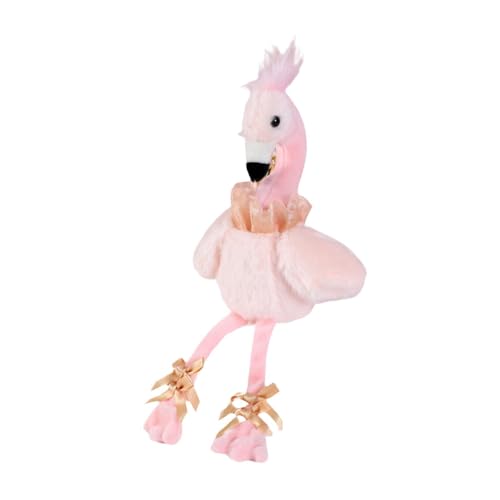 Dickly Plüsch-Schlüsselanhänger, Auto-Schlüsselanhänger, Flamingo-Form, Puppe, Schmuck, Zubehör, Schlüsselanhänger, Anhänger für Erntedankfest, ROSA von Dickly