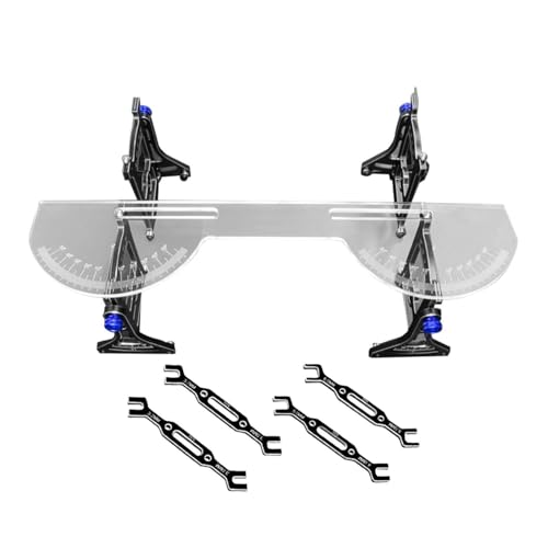 Dickly Präzisionswerkzeug für RC Fahrzeuge, Aluminiumlegierung, Hochwertiges Einstellgerät, Blau mit Einstellstange von Dickly