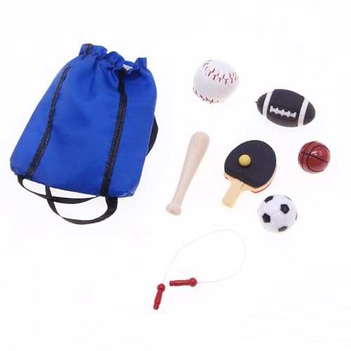 Dickly Puppenhaus Miniatur Sport Set Puppe Haus Zubehör Geschenk Realistische Sport Spielzeug Dickly Puppenhaus Miniatur Sport Set Puppe Haus Zubehör Geschenk Realistische Sport Spielzeug von Dickly