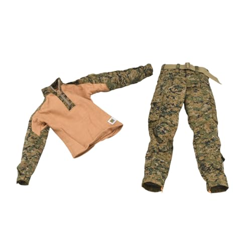 Dickly Puppenkleidung für männliche Figuren im Maßstab 1/6, Uniform, Jacke und Hose, handgefertigtes Outfit, Kostüm für 12-Zoll-Puppen von Dickly