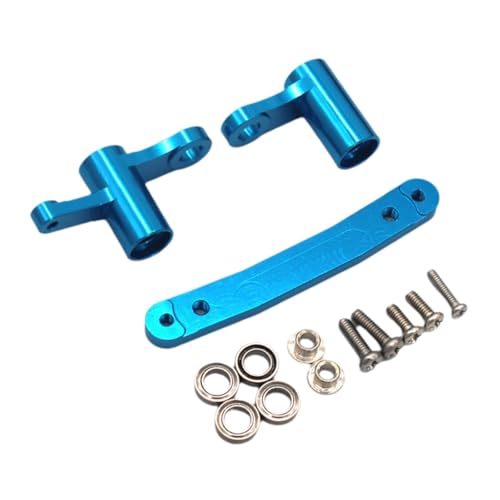 Dickly RC Auto Lenkung Kit RC 1/16 Metall Upgrade Ersatzteile RC Auto Teile für 16101 16102 16103 16104, Blau von Dickly