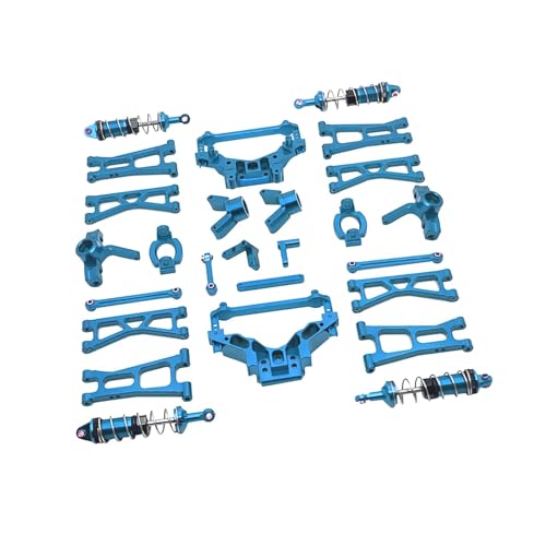 Dickly RC-Autoteil-Ersatzzubehör-Kits, Metallersatzteile, Nachrüstzubehör, modifiziert für 1/14 RC-Autofernbedienungen, gesteuertes Auto, BLAU von Dickly