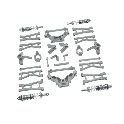 Dickly RC-Autoteil-Ersatzzubehör-Kits, Metallersatzteile, Nachrüstzubehör, modifiziert für 1/14 RC-Autofernbedienungen, gesteuertes Auto, Grau von Dickly