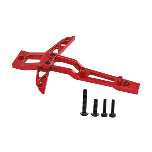 Dickly RC-Vorderchassisstrebe, RC-Zubehör für 1/10 RC und 1/8 RC, einfach zu installierendes, Robustes Ersatzteil aus Aluminiumlegierung für RC-Autos, Rot von Dickly