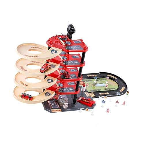 Dickly Race Track Toy Car Adventure Toy Pädagogische Kinder Parkhaus -Parkhaus -Abenteuerspielzeug für Kinder Kleinkinder Geschenk, mit 16 Autos von Dickly