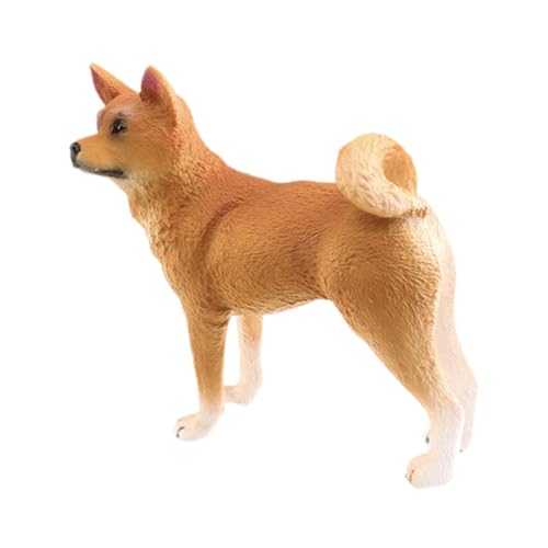 Dickly Realistische Hundefigur, Miniatur-Bastelfigur, lustiges und lehrreiches Spielzeug, Sammlerstück, Spielset für Hundeliebhaber, Dekoration für das Regal, Shiba Inu von Dickly